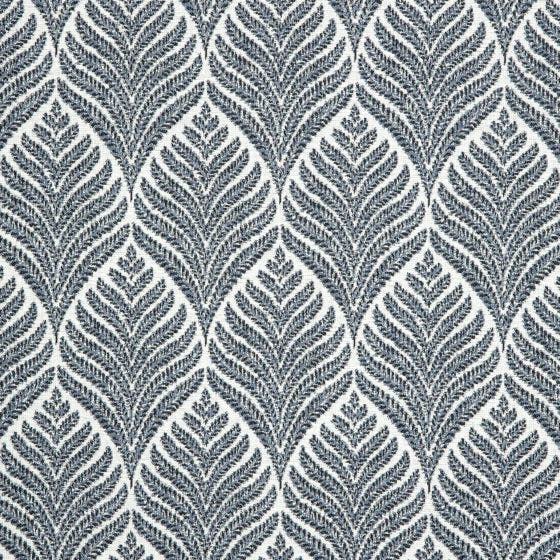 Sunbrella Drapery / Roman Shade Fabric Botanical Indigo (146438-0001)