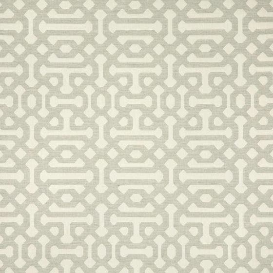 Sunbrella Drapery / Roman Shade Fabric Lattice Pewter (45991-0002)