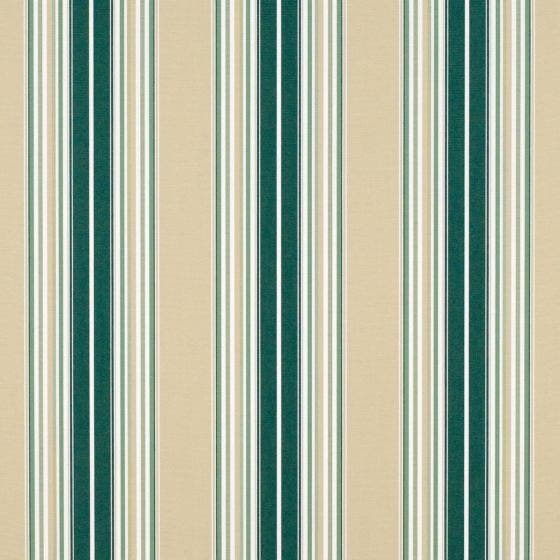 Sunbrella Shade Forest Green/Beige/Natural Fancy Stripe (4932-0000)