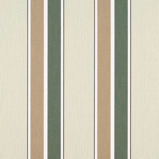 Sunbrella Shade Fern/Heather Beige Block Stripe (4959-0000)