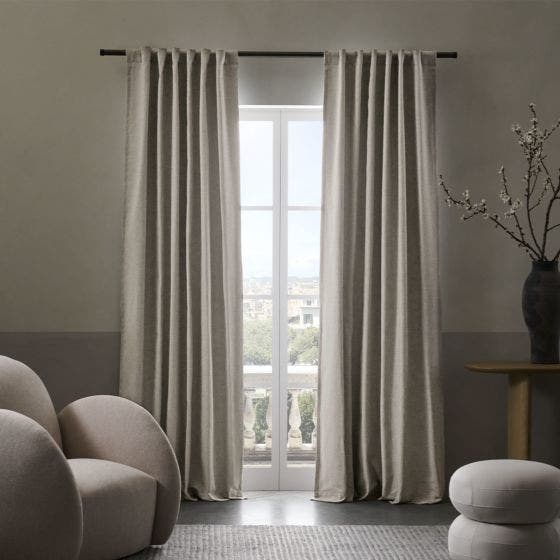 Sunbrella® Durant Blackout Curtain​​ - Flax