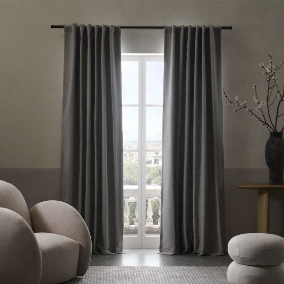 Sunbrella® Durant Blackout Curtain​​ - Grey