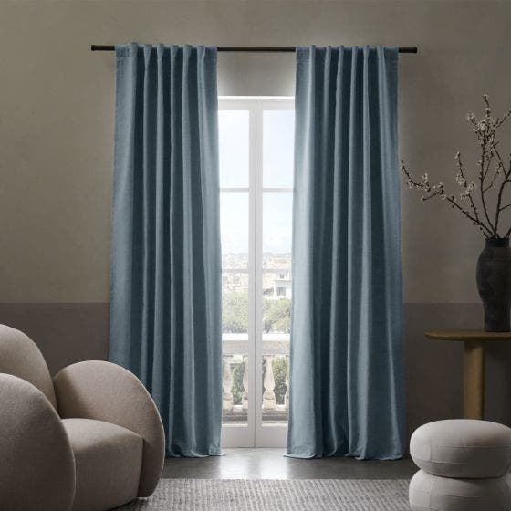 Sunbrella® Durant Blackout Curtain​​ - Turquoise