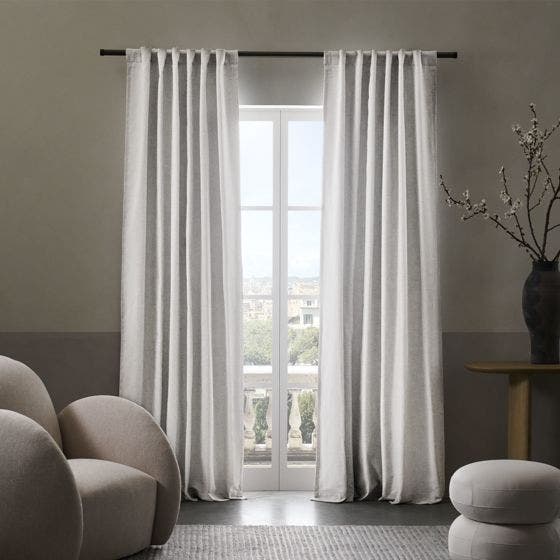 Sunbrella® Durant Blackout Curtain​​ - White