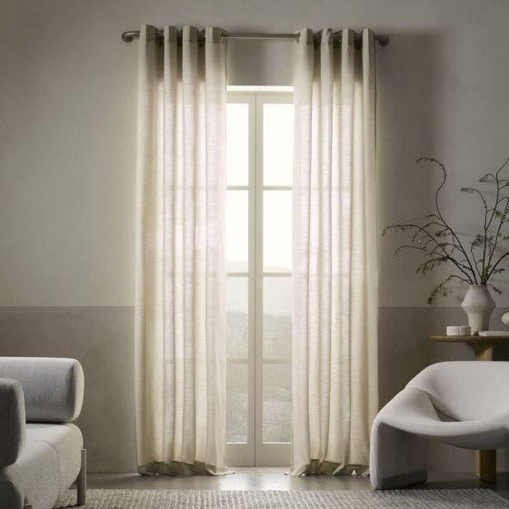 Sunbrella Marx Curtain in Heather Beige