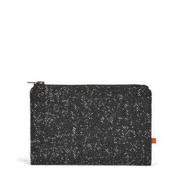 Sunbrella Lille Zip Pouch - Raven - Front