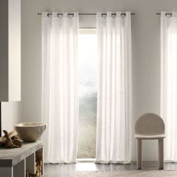 Sunbrella® Marx Light Filtering Curtain​​ - White