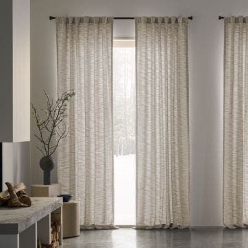 Sunbrella® Taylor Light Filtering Curtain​​ - Heather Beige