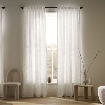 Sunbrella Taylor Curtain in White