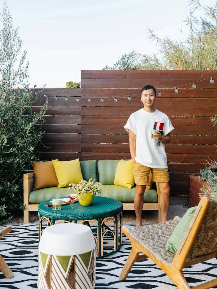 LA-based designer and creative, Dabito, designed his backyard for comfortable outdoor entertaining.