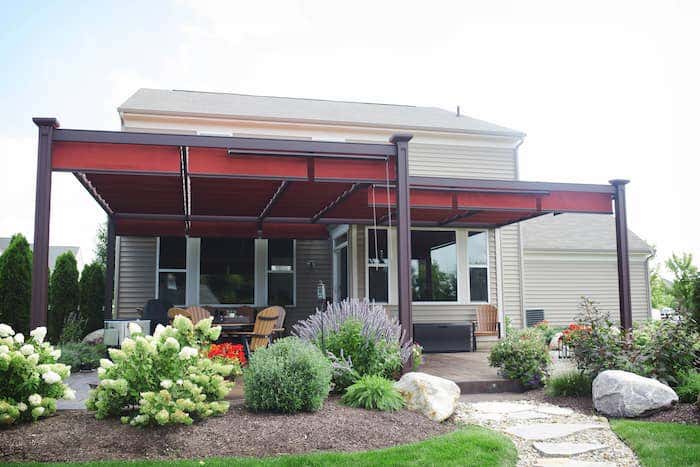 Awnings with Sunbrella fabric from ShadeTree bring the ultimate comfort and sun protection for your outdoor patio.