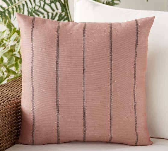 Sunbrella Ventana Striped Indoor Outdoor Pillow from Pottery Barn