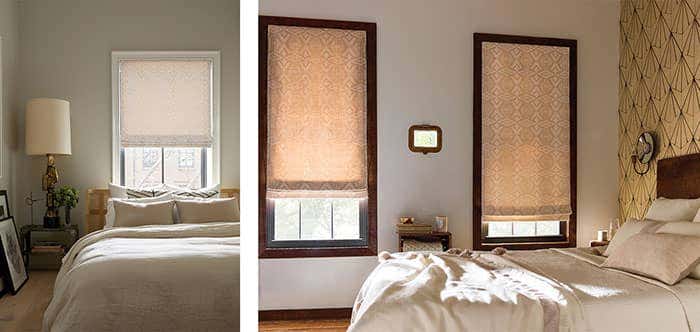 This subtle pattern from the Pendleton Collection by Sunbrella on window treatments by The Shade Store offers sophisticated style and takes a neutral shade to the next level.