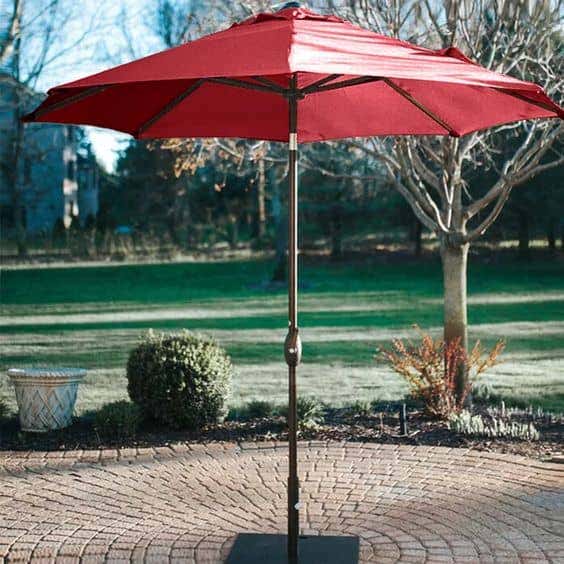 The Abba Patio Market Umbrella from Wayfair is simple and portable, perfect for going wherever your outdoor relaxation takes you.