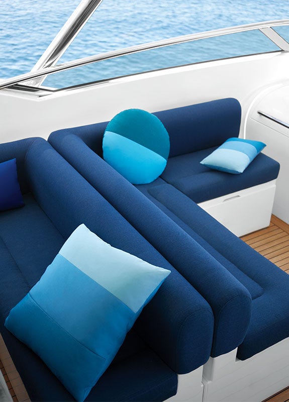 Boat Seating with Sunbrella Fabric